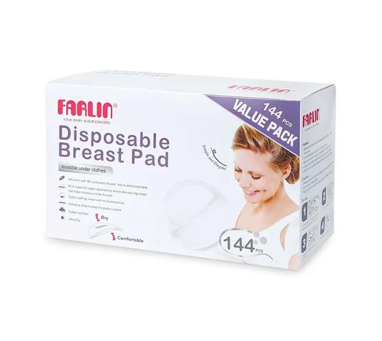 FARLIN Disposable Breast Pads – Value Pack(144 Pcs)