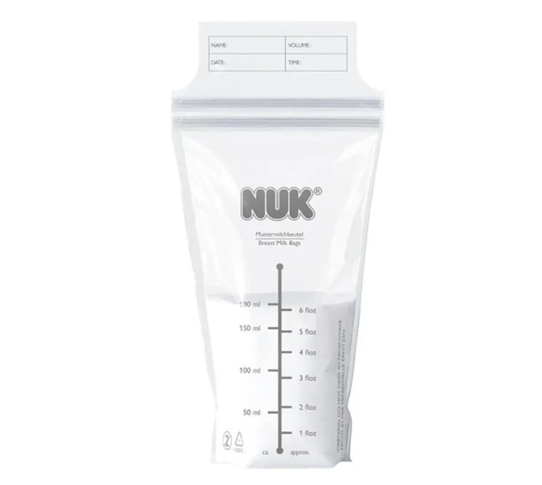 NUK Double Seal Breast Milk Bags, 25 Count