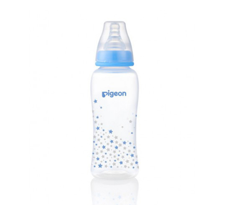 PIGEON Pp Stream Line Printed Bottle 250Ml Blue