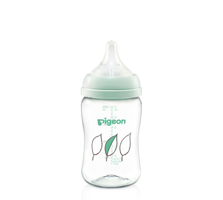 PIGEON Softouch Wide Neck Feeder T-Ester 200ml Leaf
