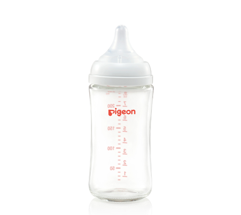PIGEON Softouch Wide Neck Glass Feeder 240ML