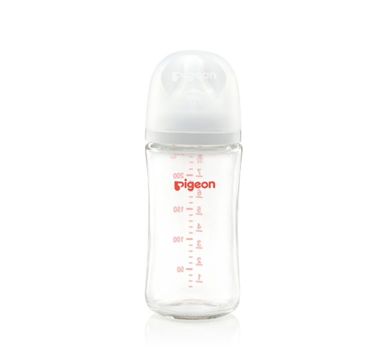 PIGEON Softouch Wide Neck Glass Feeder 240ML