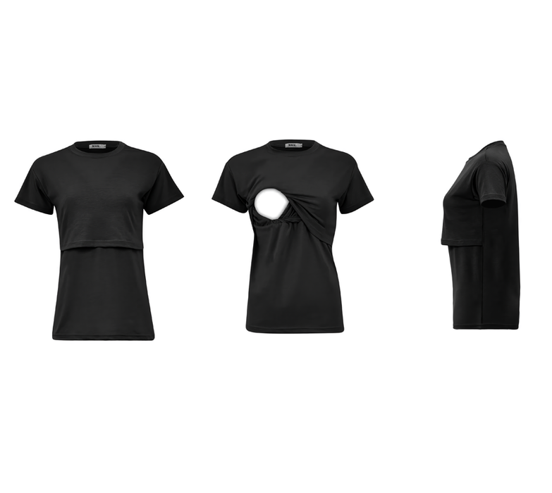 The Mum Box - Nursing T-Shirt (Black)