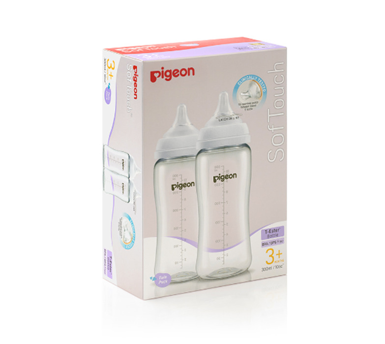 PIGEON SofTouch Wide Neck Feeder PK-2 T-Ester 300ML