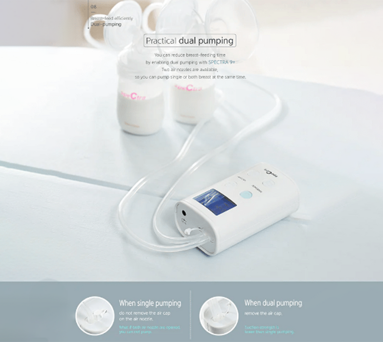 SPECTRA 9 Plus Double Electric Breast Pump Portable And Rechargeable